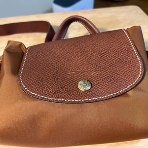 Longchamp Le Pliage Backpack in Cognac - Never Used